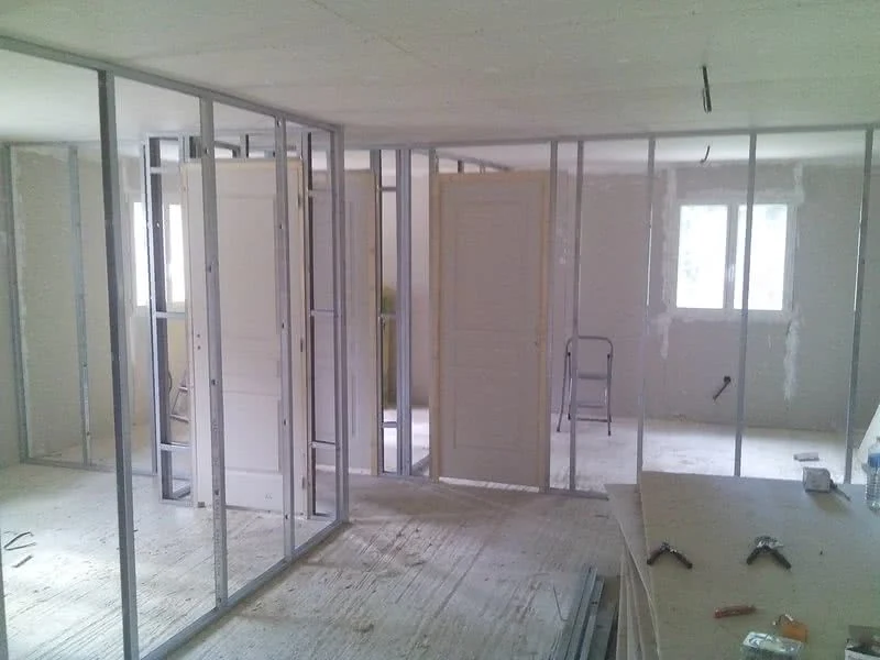 rénovation intérieure cadre métal placo denis artisan