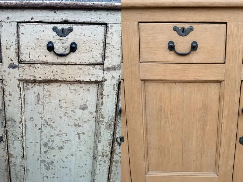 sablage meuble avant après